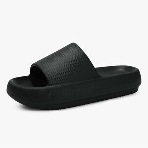 Black Cloud Slide Sandals